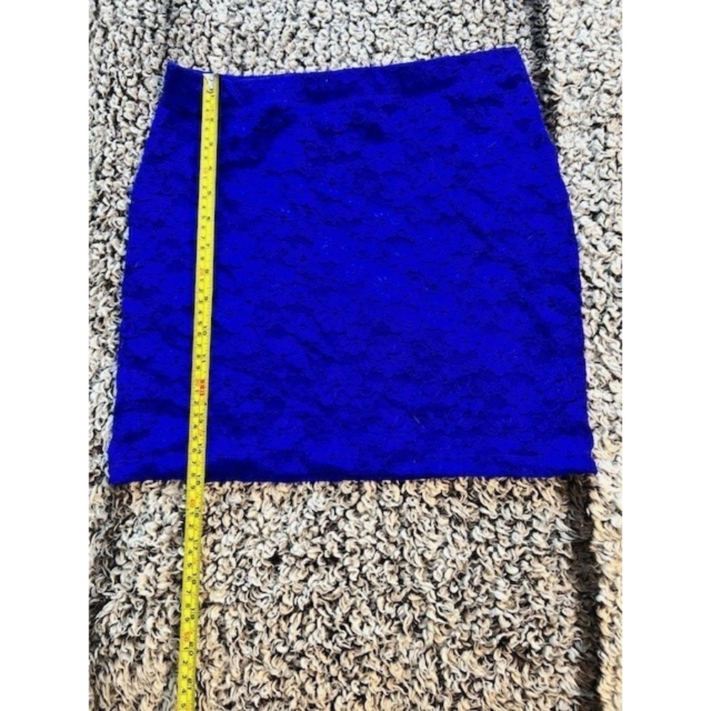 Women's Forever‎ 21 Blue Lace Lined Mini Skirt Size M